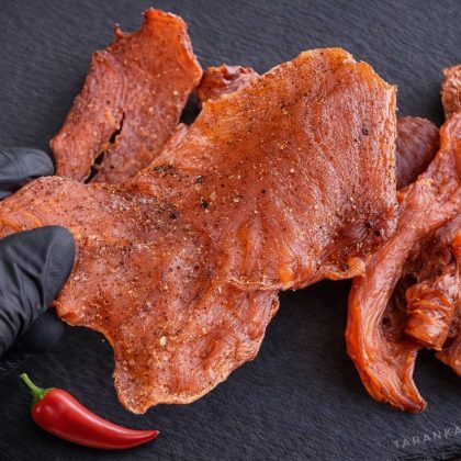 Chicken jerky with paprika