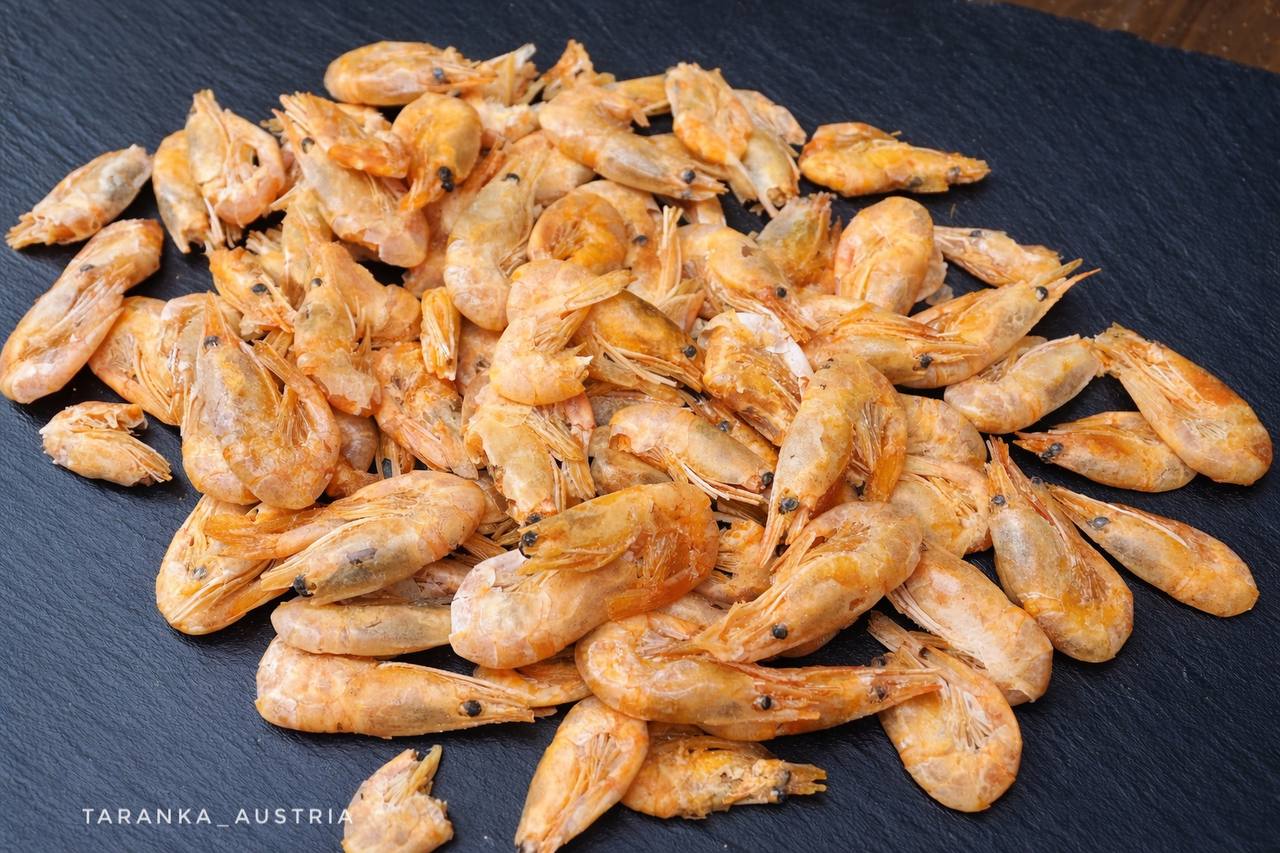 Salted dried prawns